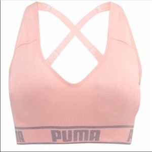 New Pink Puma Sports Bra Size XL 38 40 Supportive
